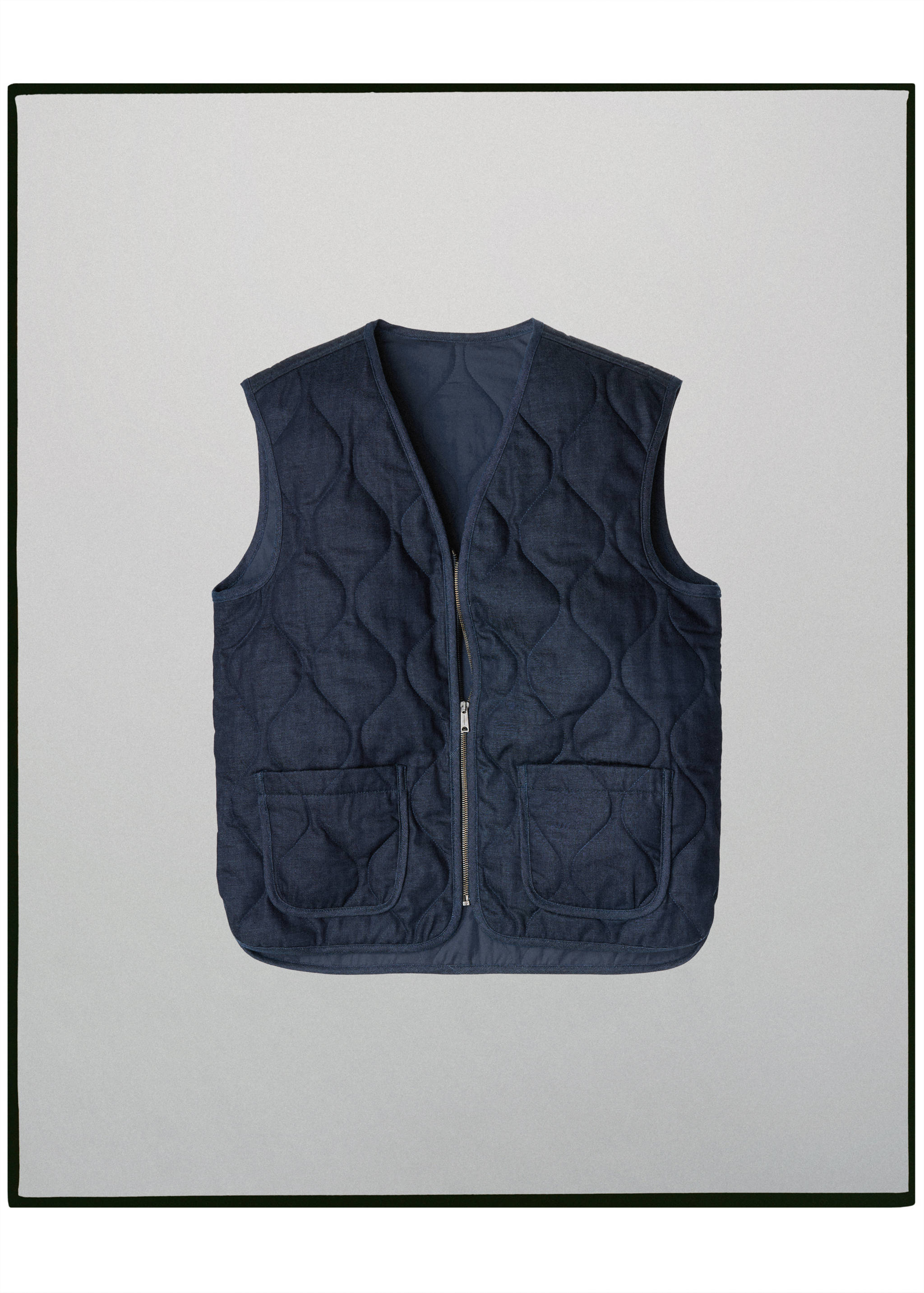 Gewatteerd gilet van 100% katoen, made in Portugal - Artikel zonder model