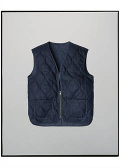 Padded gilet, 100% cotton — Open Blue 8