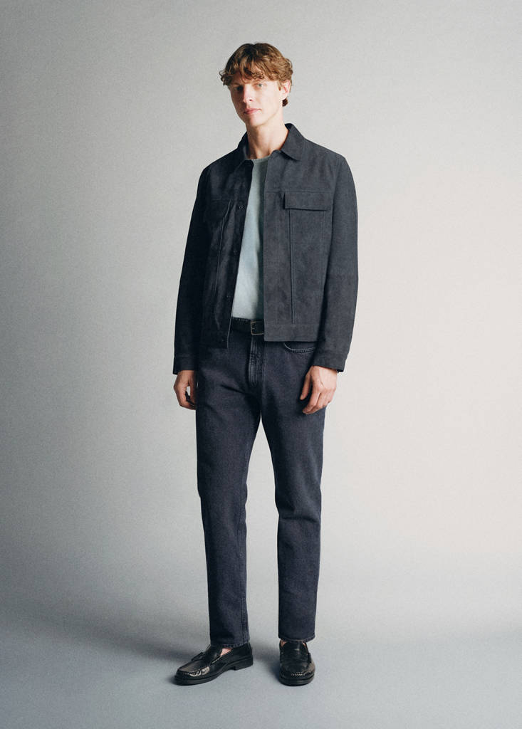 Regular fit jeans, 100% cotton, made in Italy — Open Grey