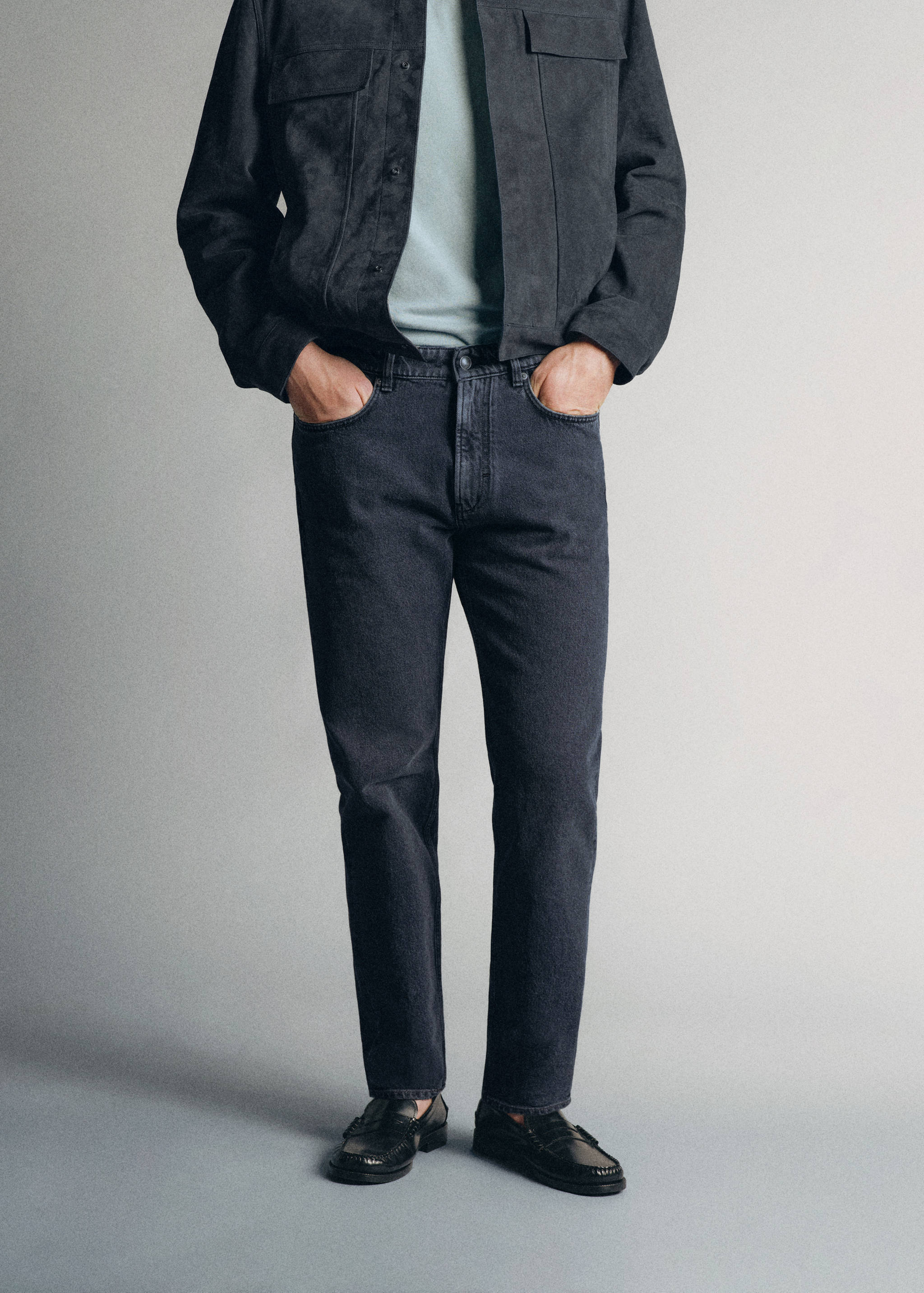Regular fit jeans 100% premium cotton - Medium plane