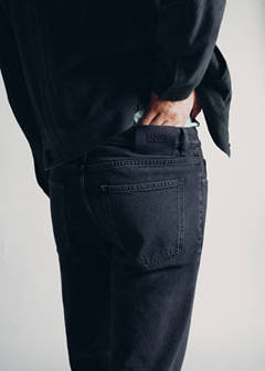 Jeans made in Italy, regular fit, Candiani fabric — Open Grey 6