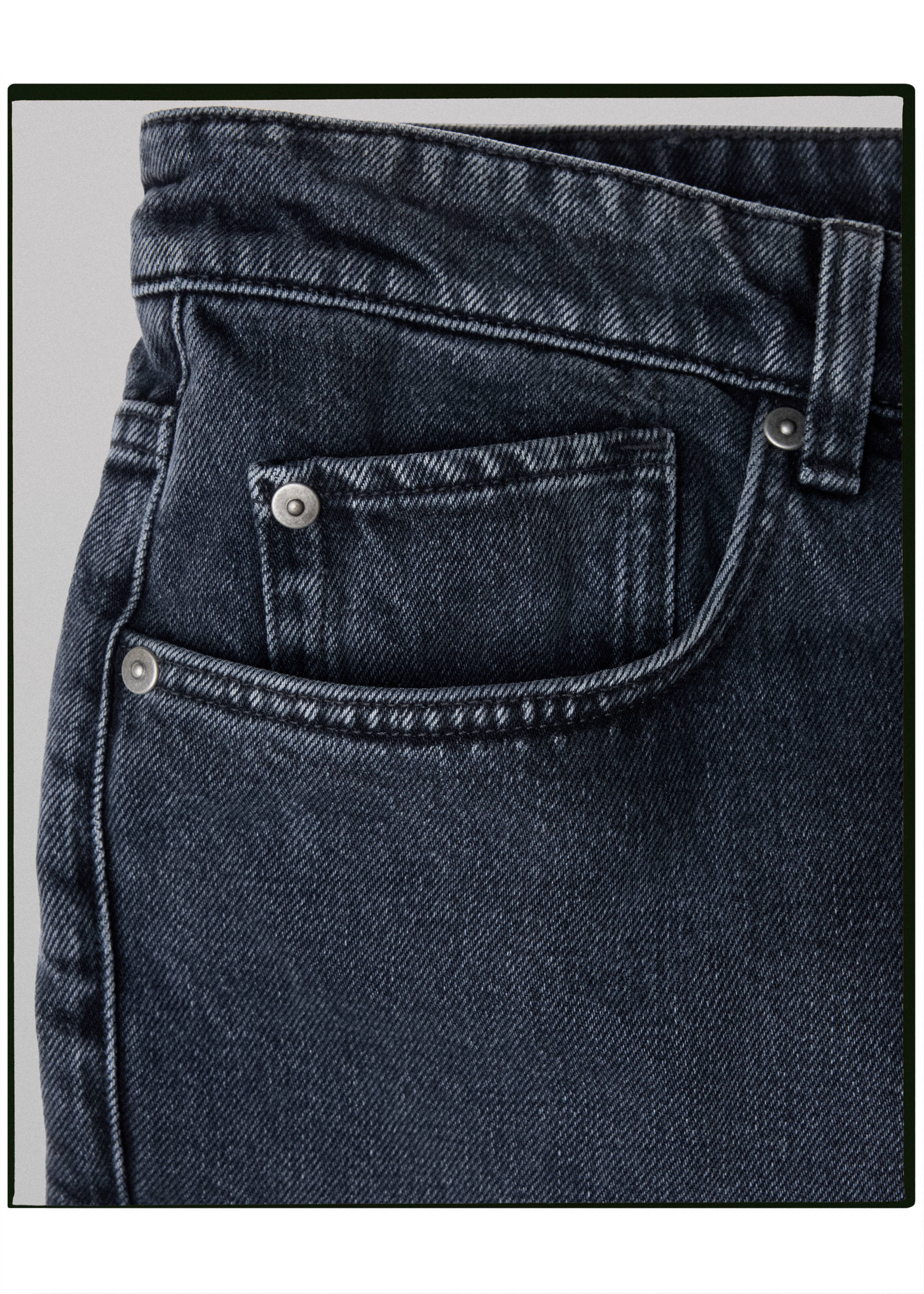 Jeans 100% algodón regular fit - Detalle del artículo 0, Gris oscuro. Ref: 37025841-00.