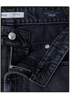 Jeans made in Italy, regular fit, Candiani fabric — Open Grey 9