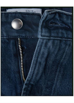 Jeans made in Italy, regular fit, Candiani fabric — Deep Dark Blue 9