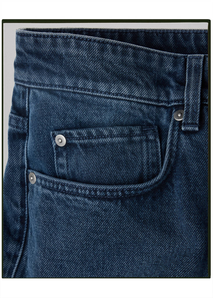 Regular fit jeans, 100% cotton, made in Italy — Deep Dark Blue
