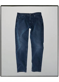Jeans made in Italy, regular fit, Candiani fabric — Deep Dark Blue 8