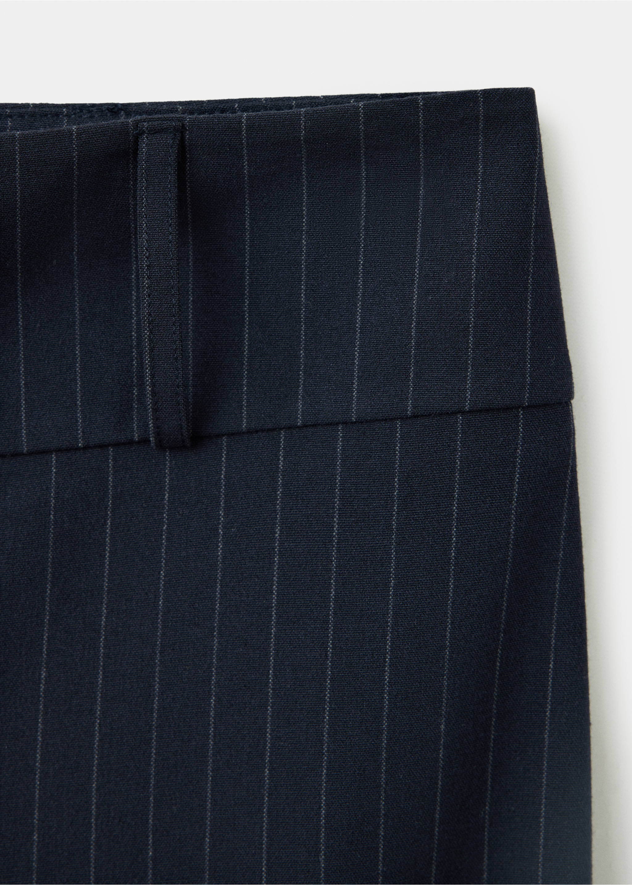 Chalk-stripe trousers - Details of the article 0, Navy. Ref: 37025845-00.