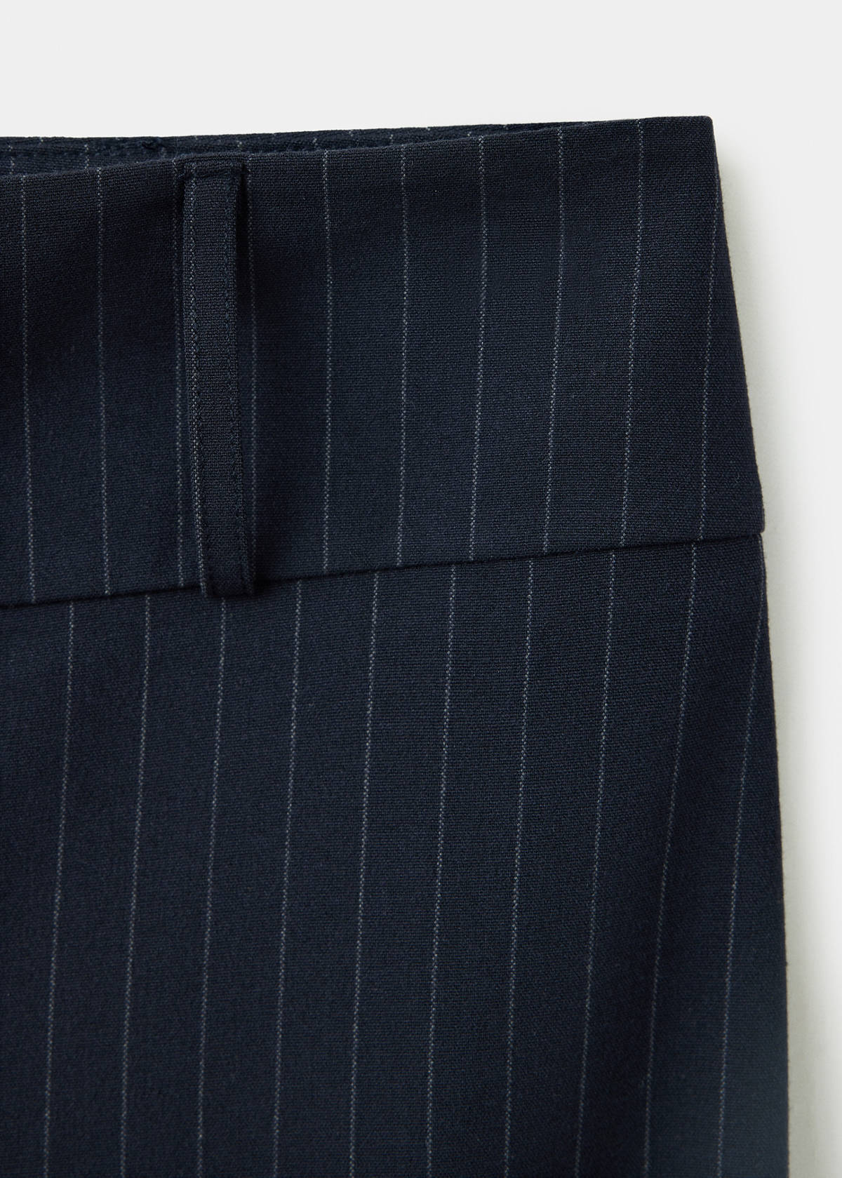 Chalk-stripe trousers — Navy