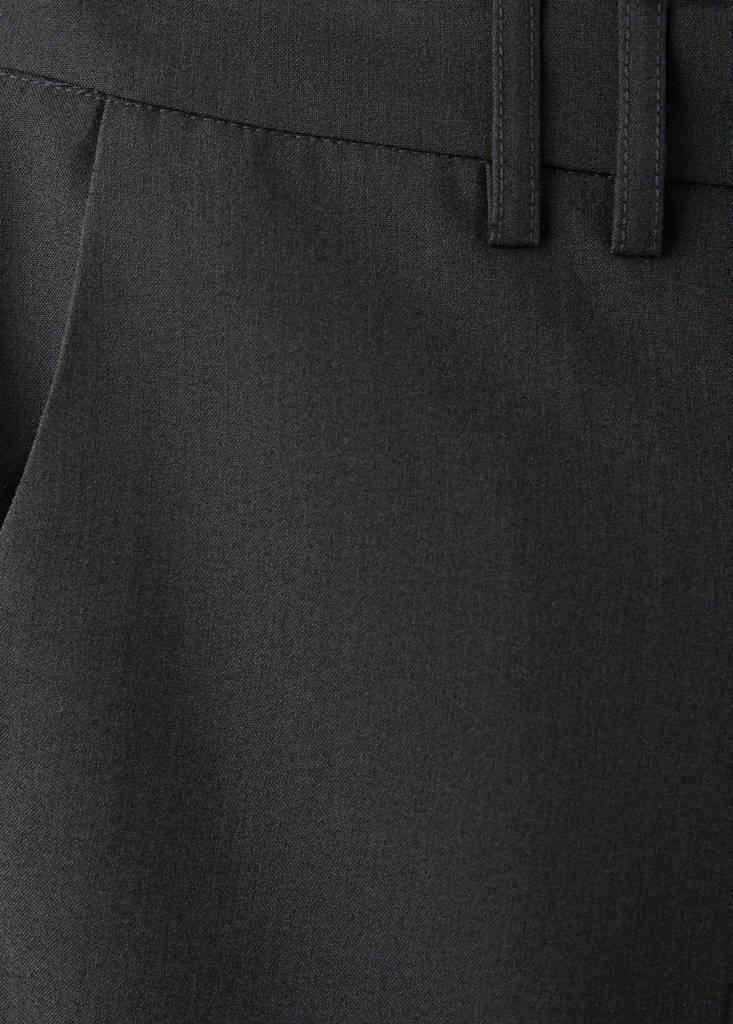 Straight-leg trousers with bow detail — Grey