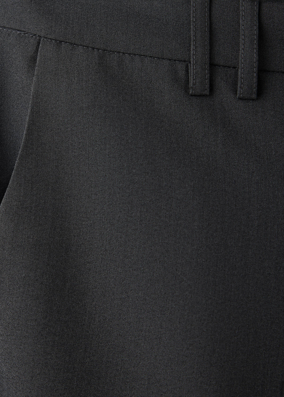 Straight-leg trousers with bow detail — Grey