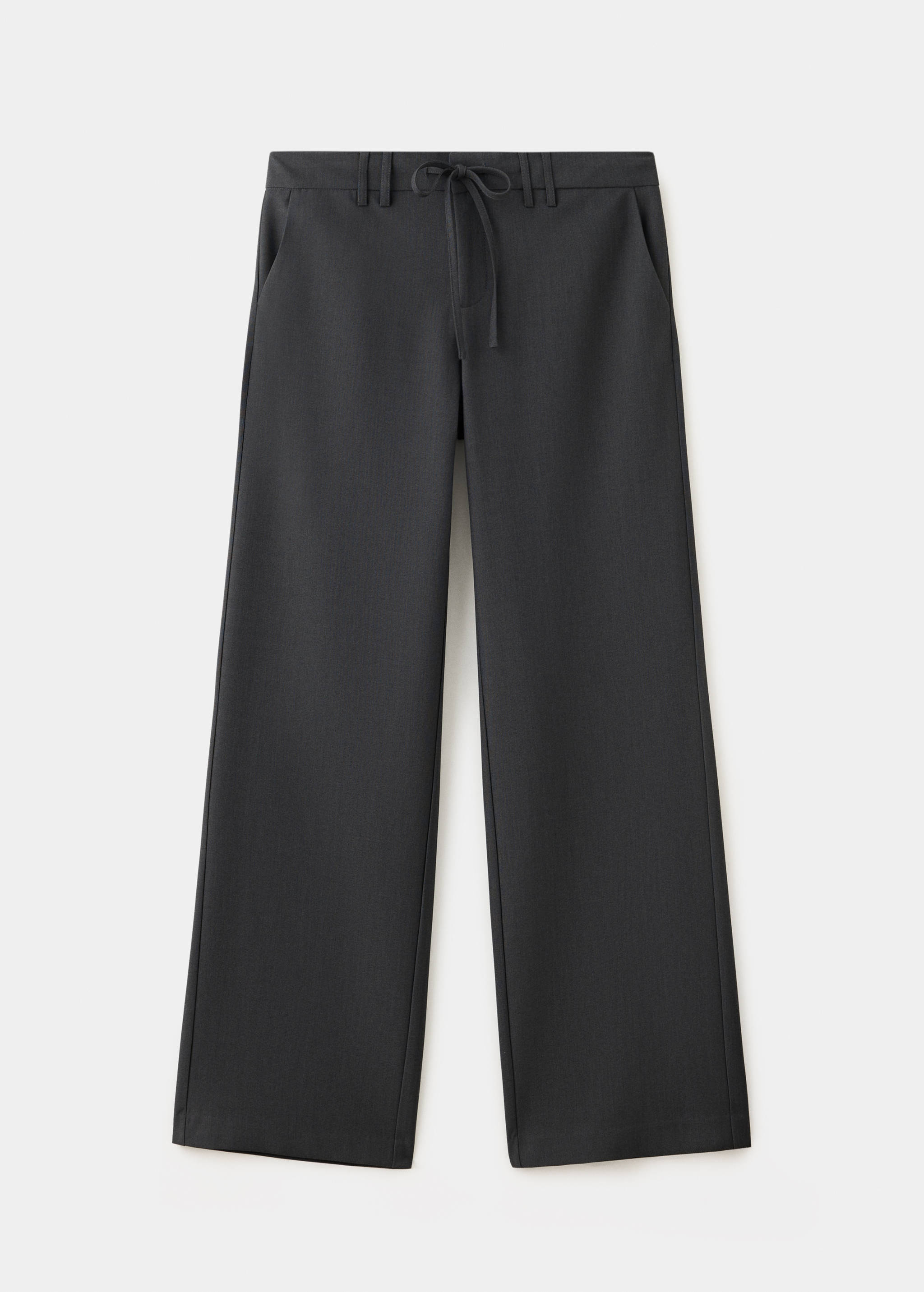 Straight-leg trousers with bow detail - Article without model