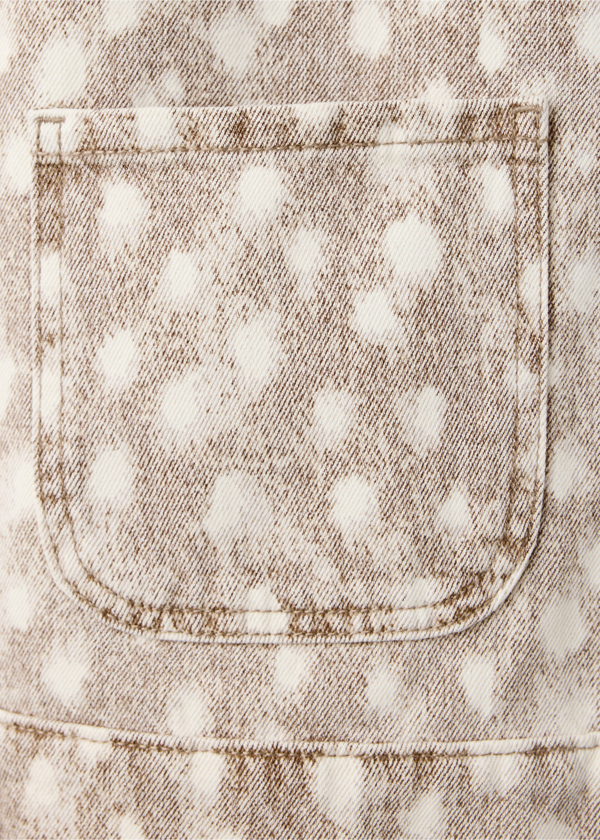 Denim jacket with deer print - Details of the article 0, Brown. Ref: 37025851-00.