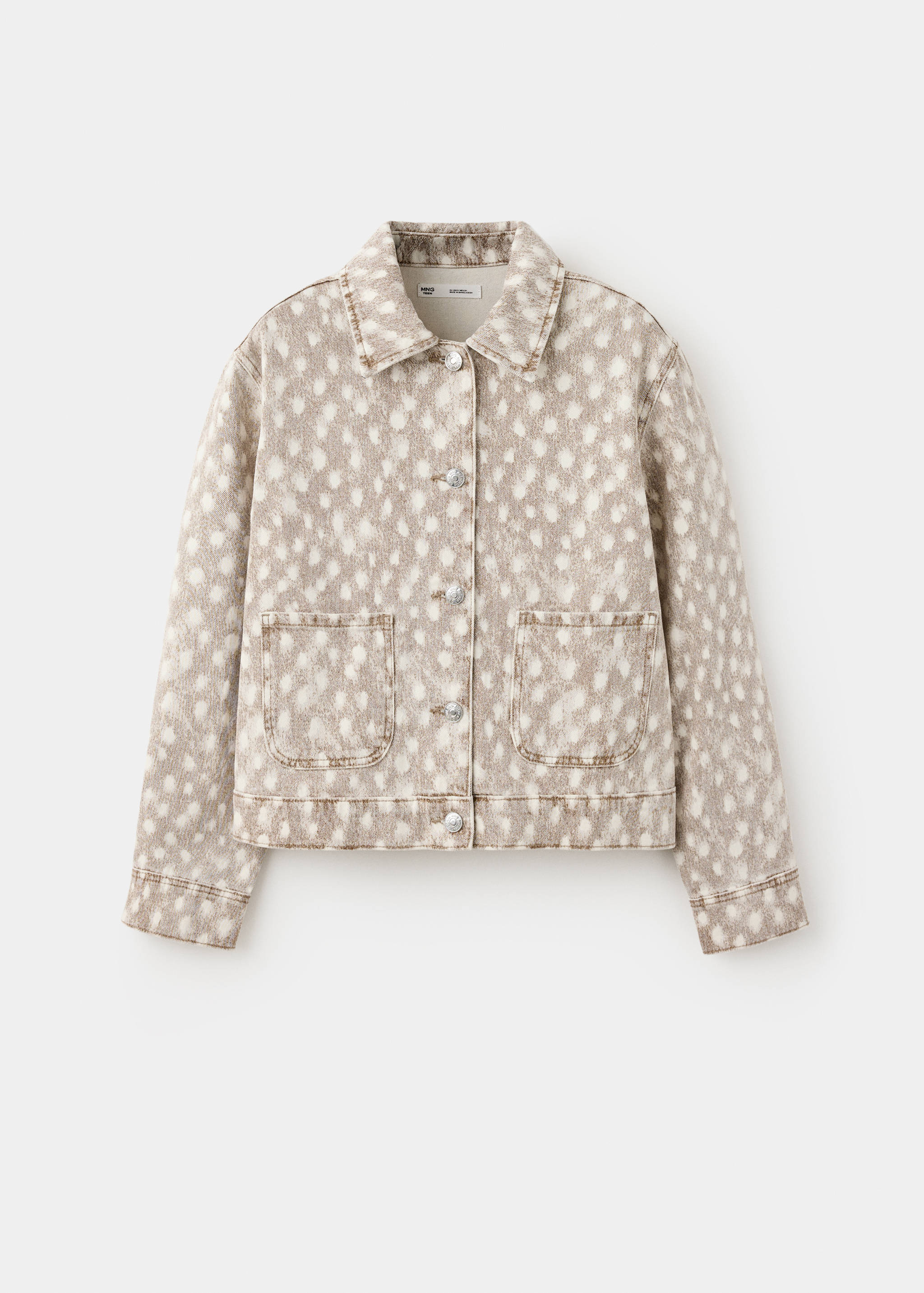 Denim jacket with deer print - Article without model
