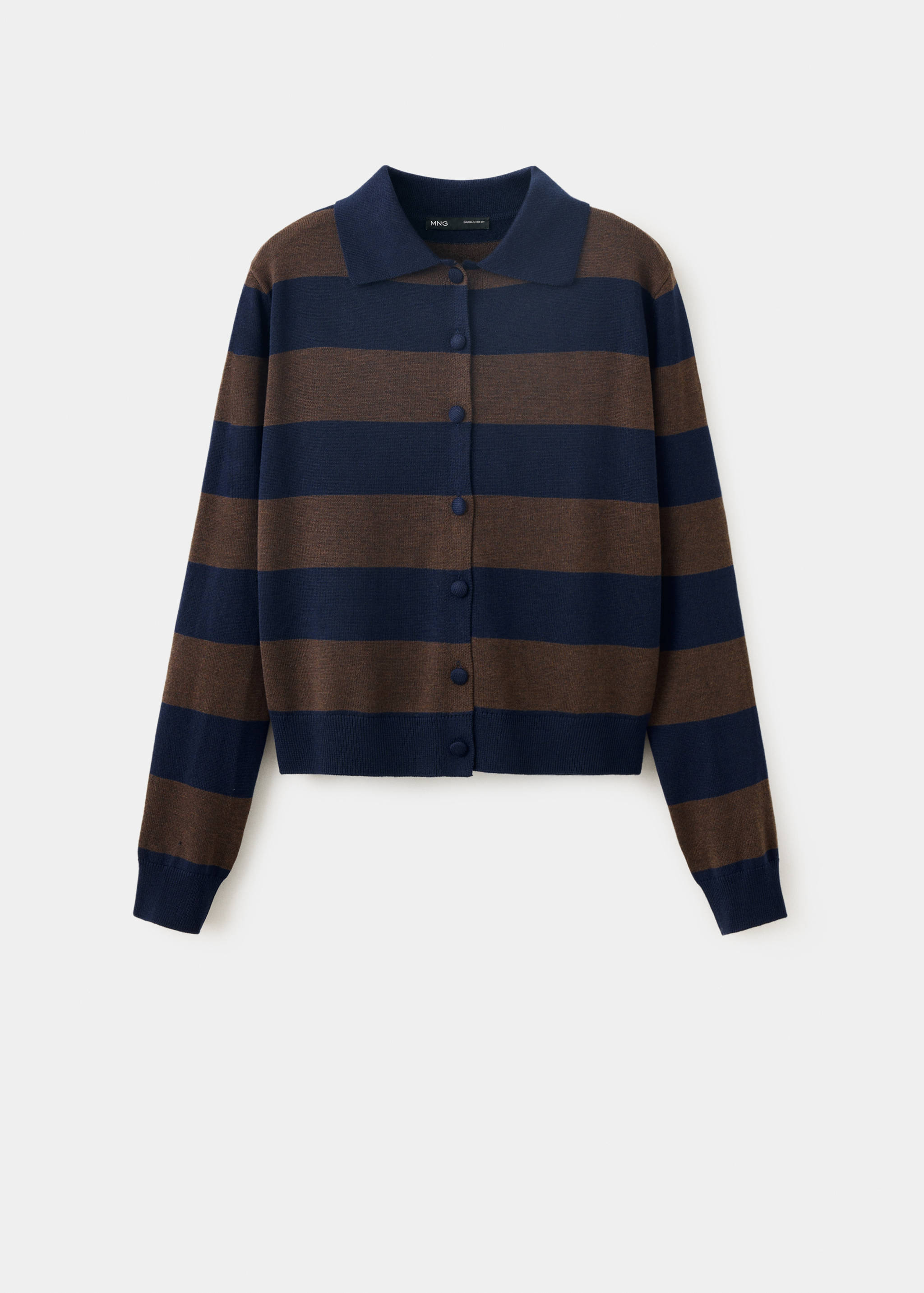 Cardigan with buttons and lapel collar - Article without model