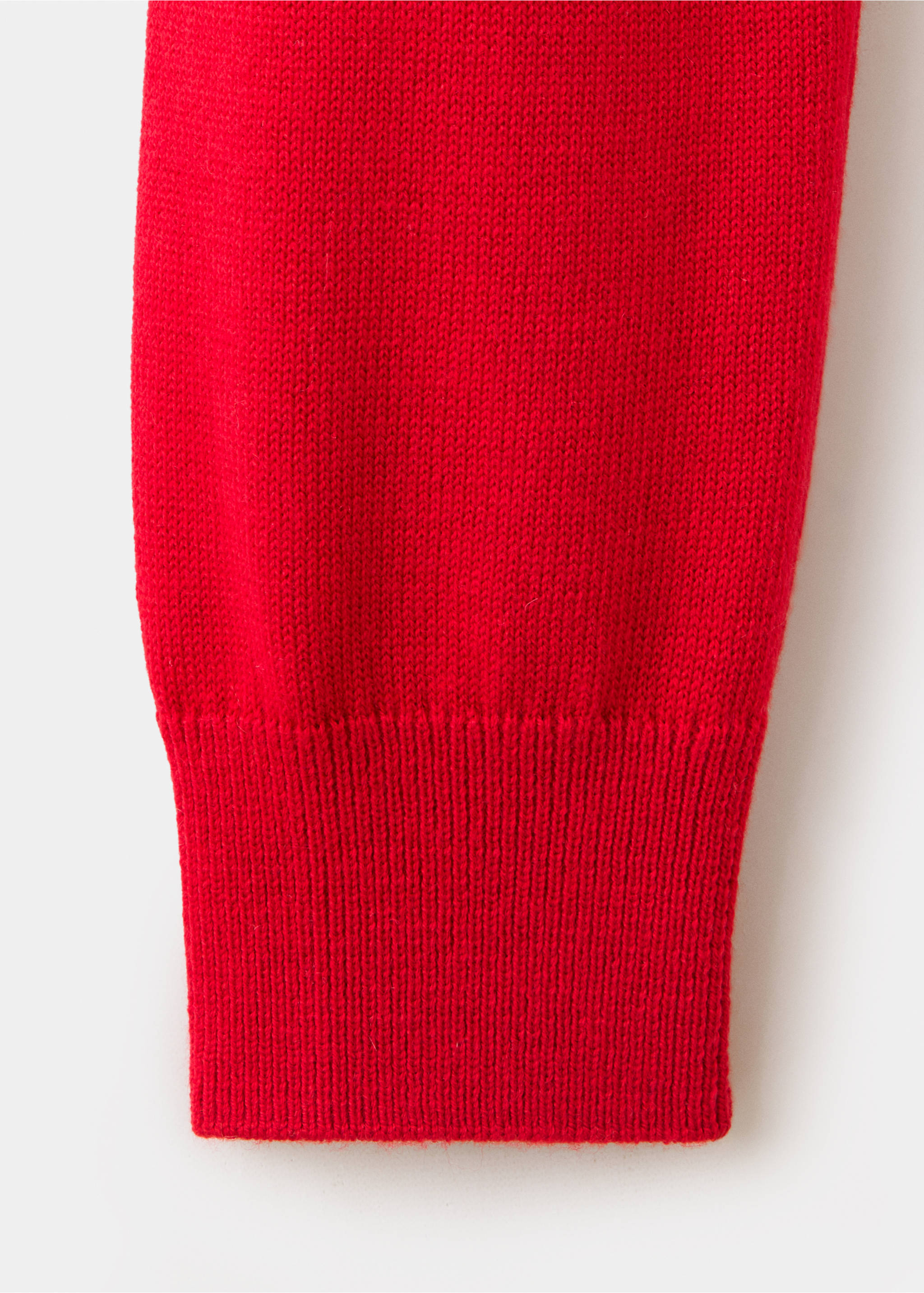 Cardigan de botões com gola de lapela - Pormenor do artigo 0, Vermelho. Ref: 37025854-00.