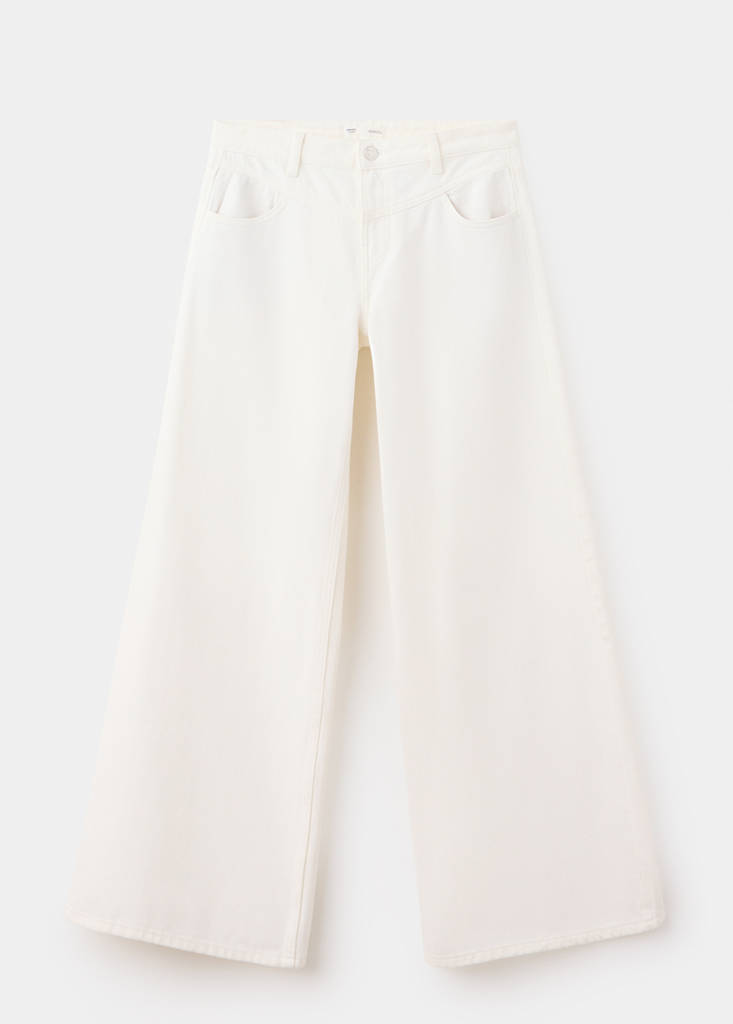 Wide leg stitched jeans — Off White
