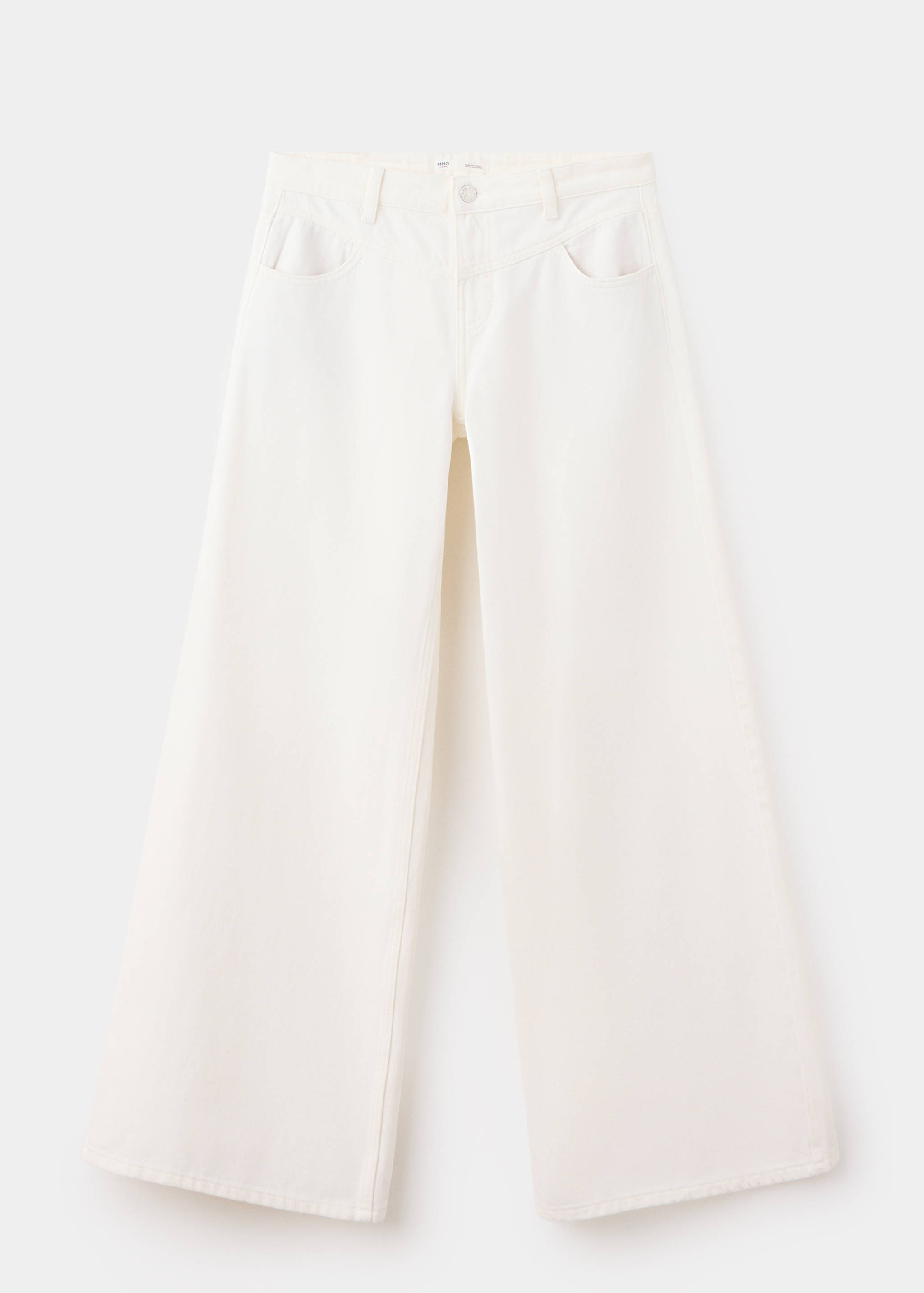 Wide leg stitched jeans - Article without model