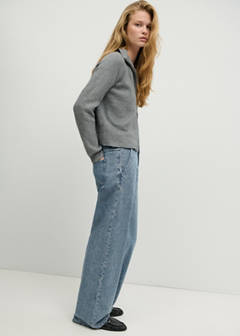Straight low waist jeans — Medium Blue 1