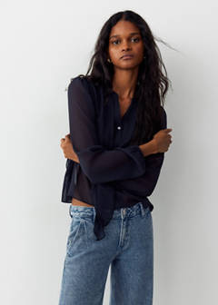 Straight low waist jeans — Medium Blue 8