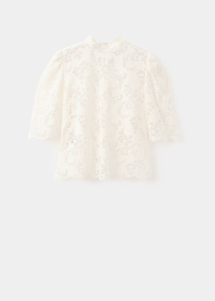 Guipure blouse — Ecru