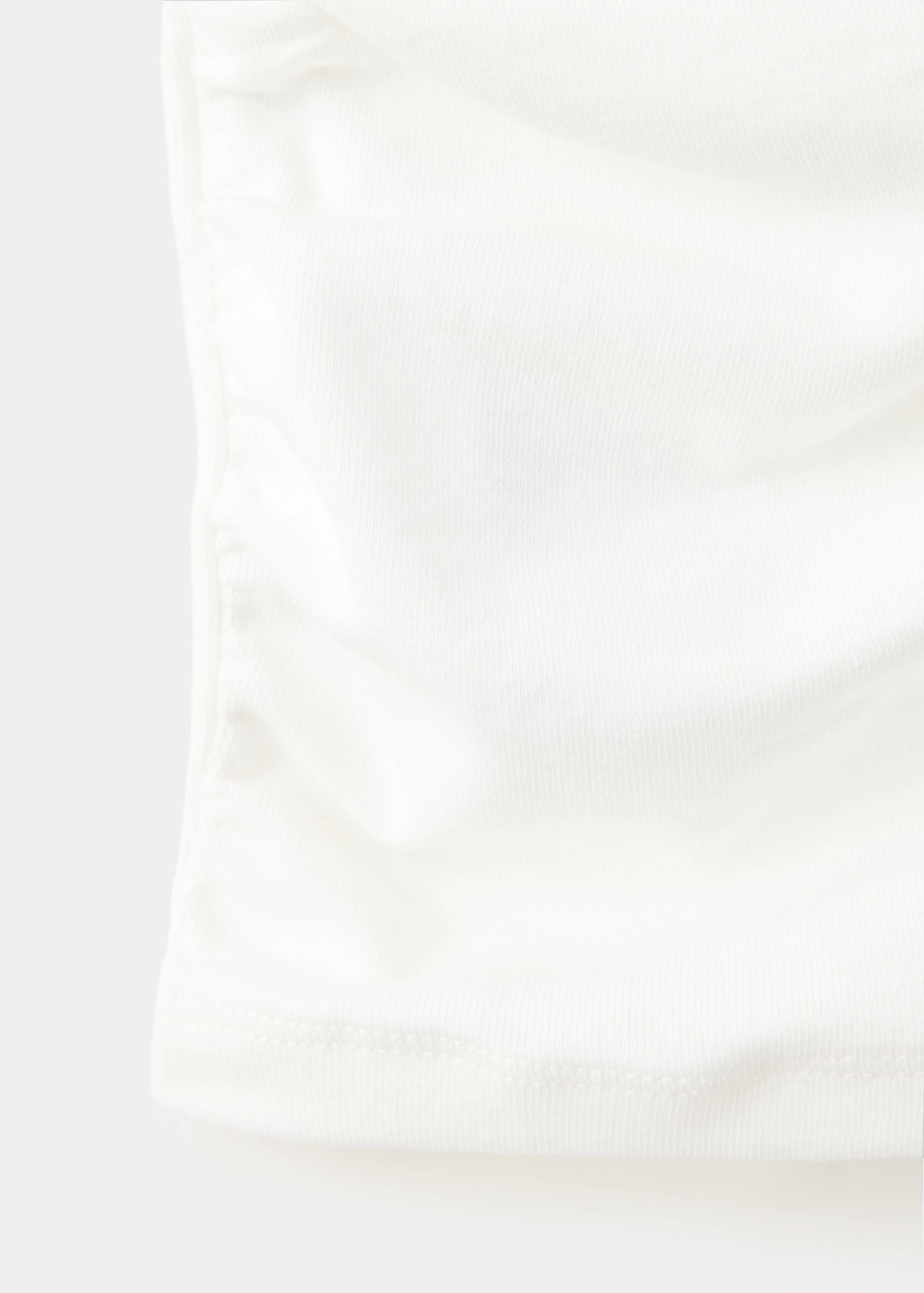 Draped cotton T-shirt - Details of the article 0