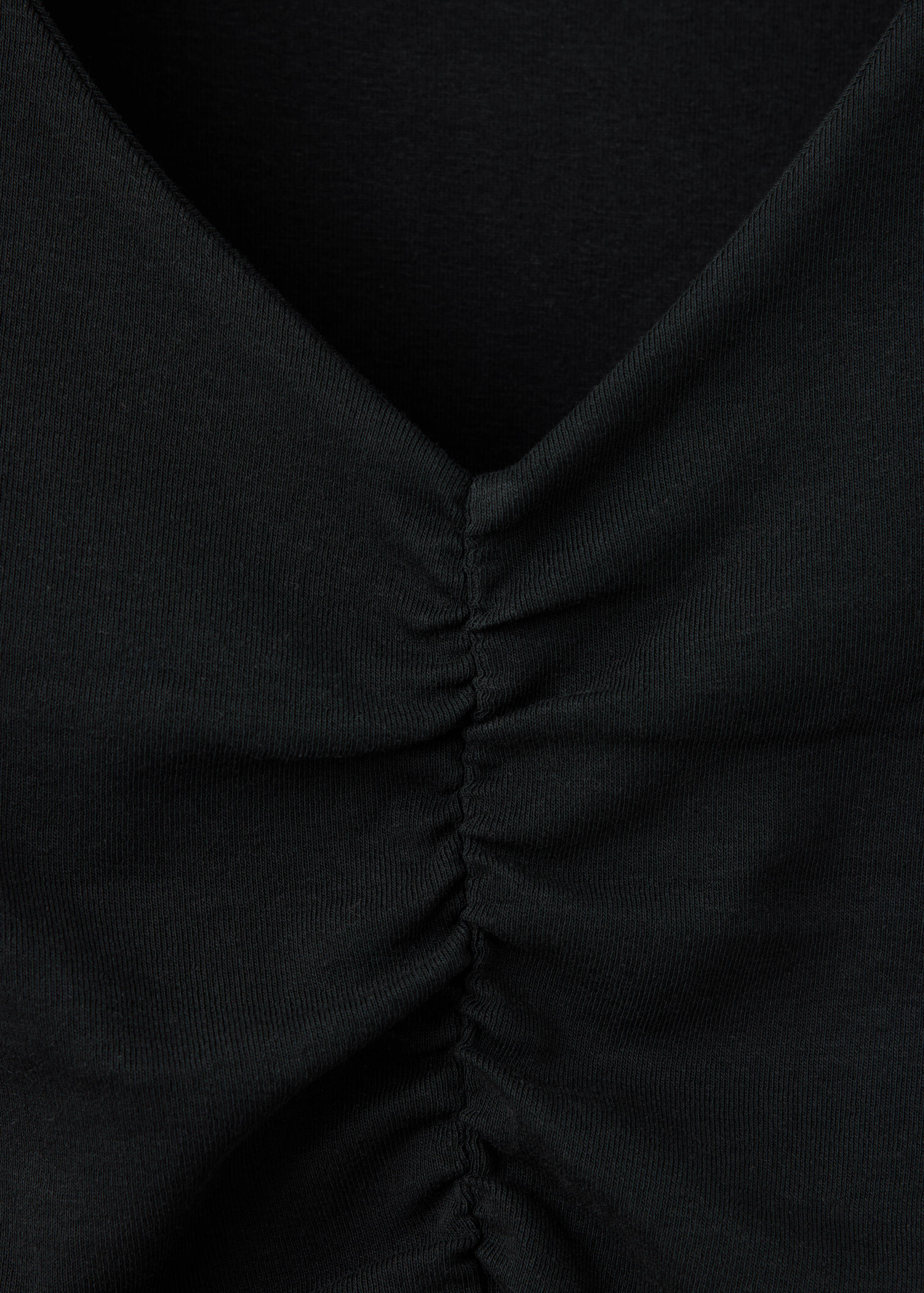 Draped cotton T-shirt - Details of the article 8