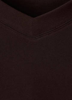 V-neck T-shirt — Brown 6