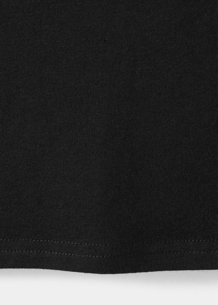 V-neck T-shirt — Black