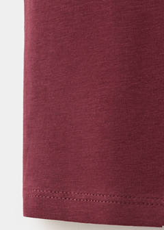 T-shirt with stud detailing — Burgundy 7