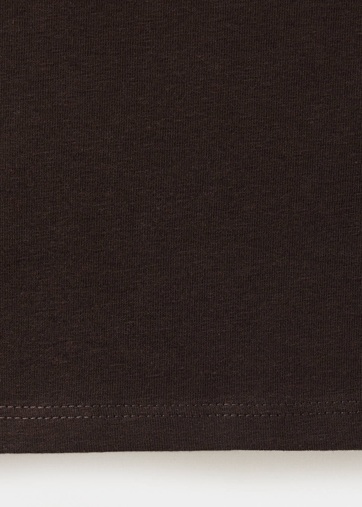 T-shirt with stud detailing — Brown