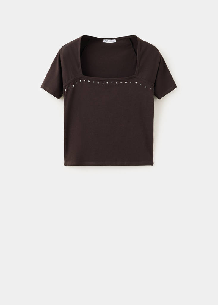 T-shirt with stud detailing - thumbnail 4