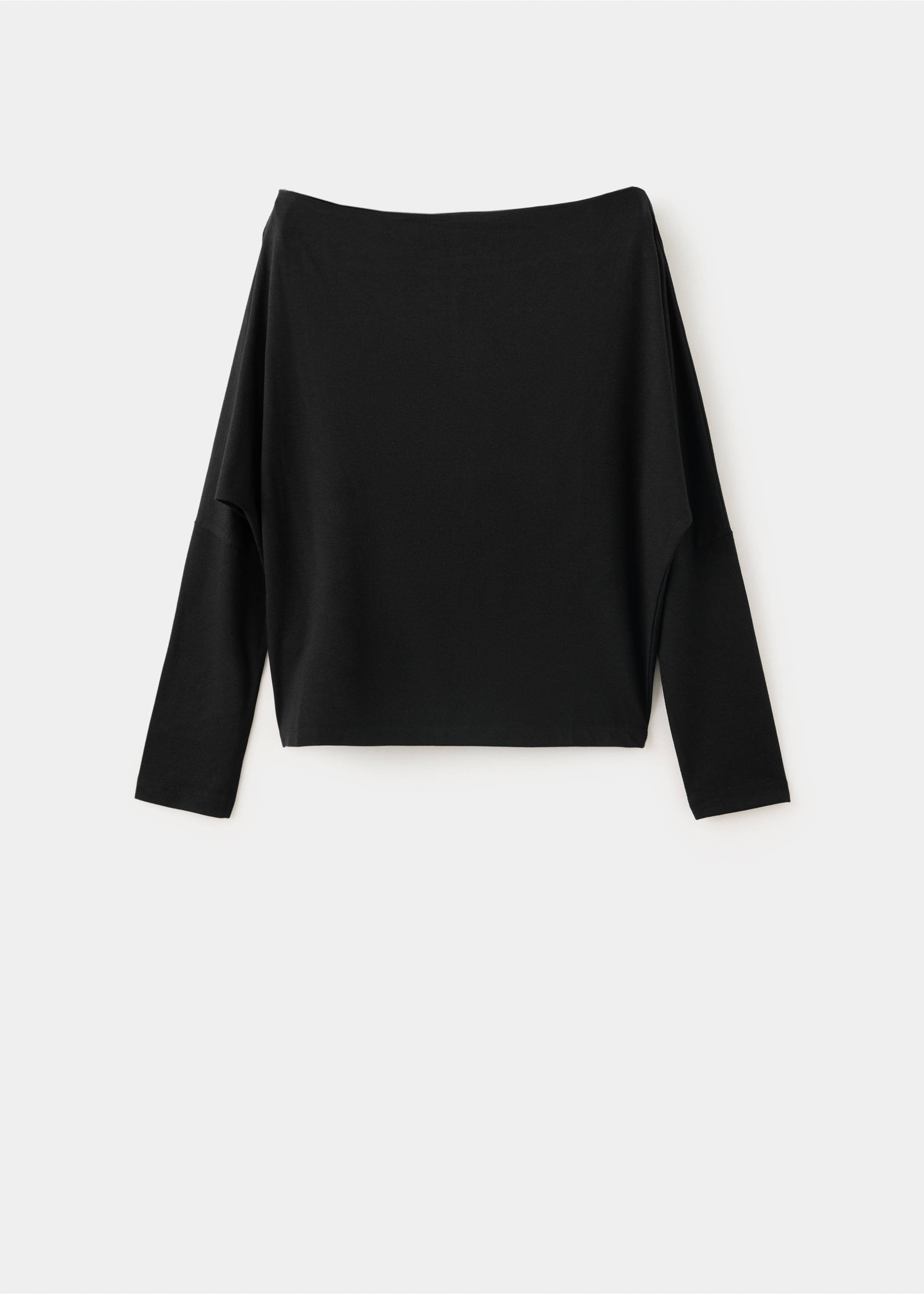 Dolman sleeve T-shirt - Article without model, Black. Ref: 37025872-00.