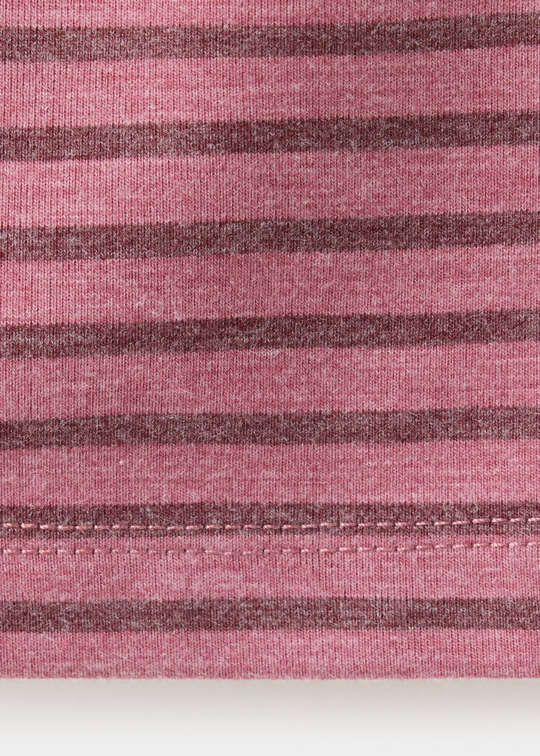 Striped off-the-shoulder T-shirt - Details of the article 0