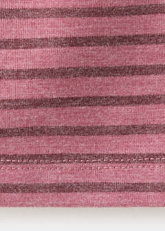 Striped off-the-shoulder T-shirt — Pink 8