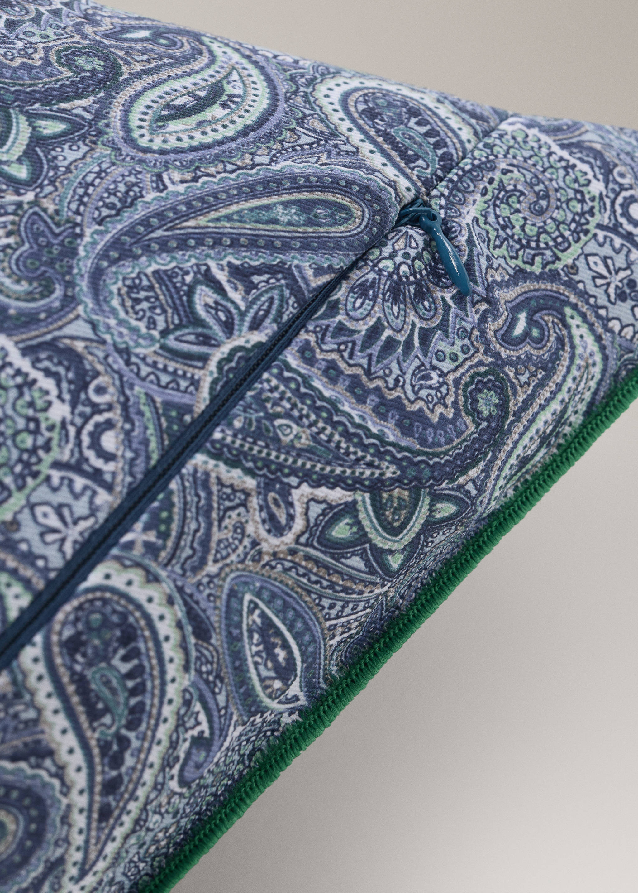 Kissenbezug mit Paisley-Print, 40 x 40 cm - Detail des Artikels 2