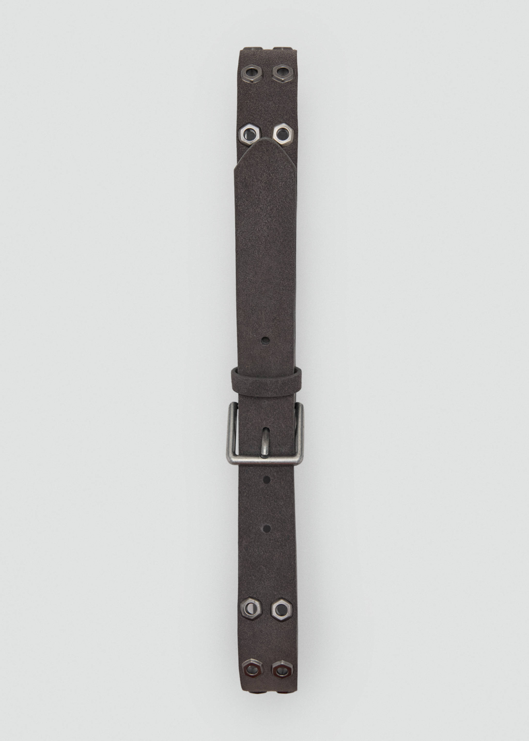 Leather belt with eyelets - Details of the article 1