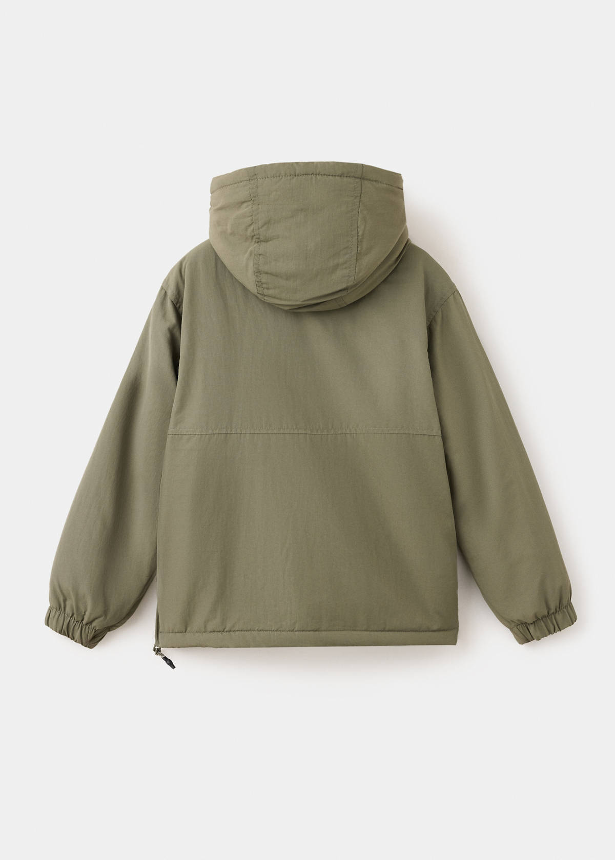 Hood puffer coat — Khaki
