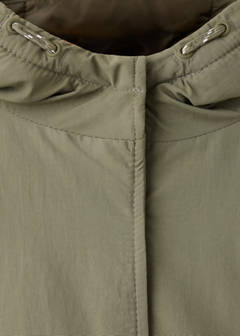 Hood puffer coat — Khaki 5