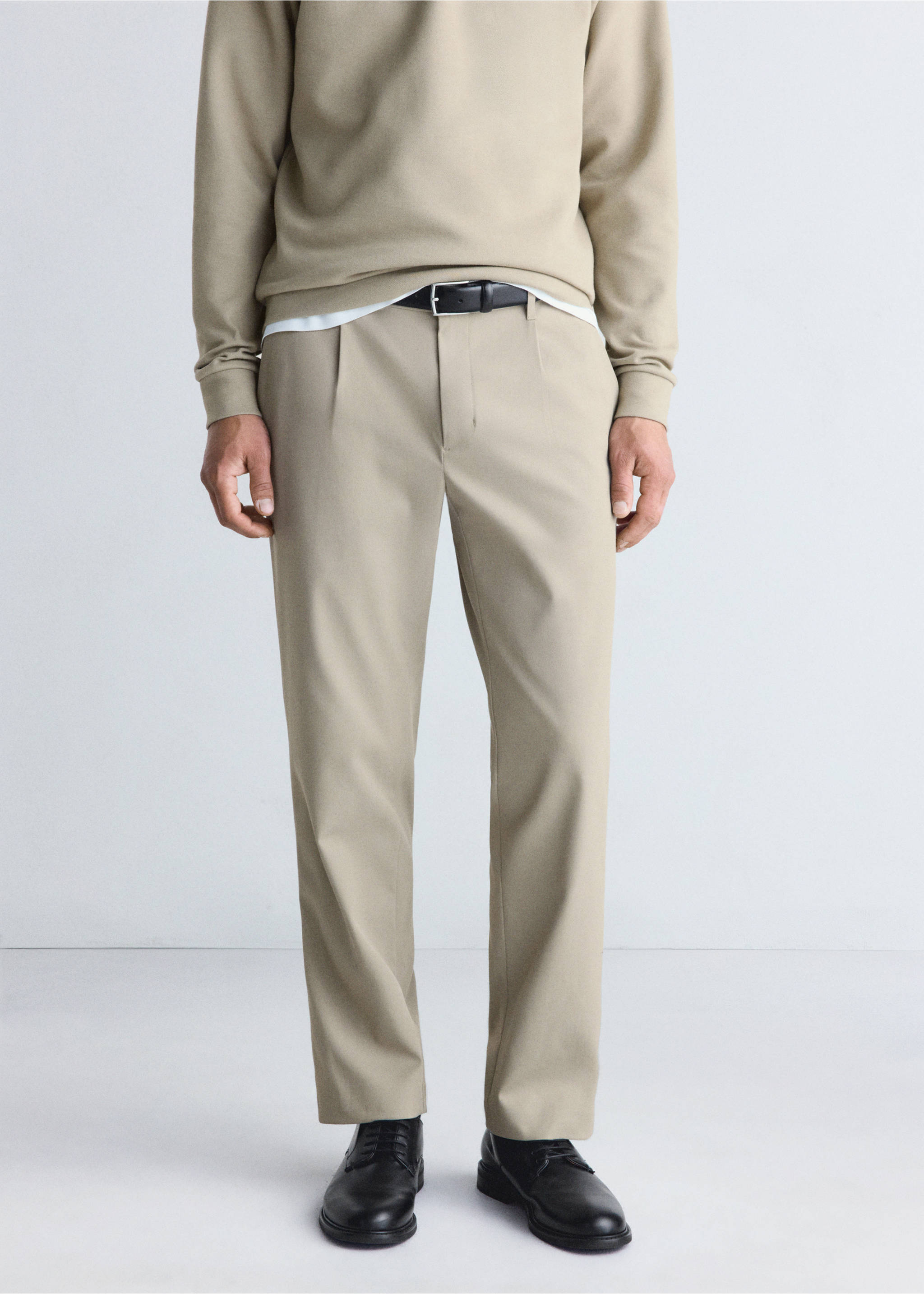Thermolite® regular fit trousers - Medium plane, Beige. Ref: 37025978-00.