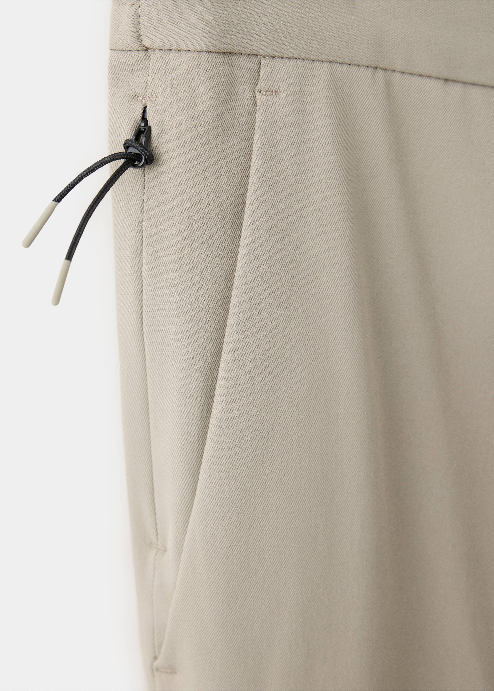 Thermolite® regular fit trousers - Details of the article 0, Beige. Ref: 37025978-00.