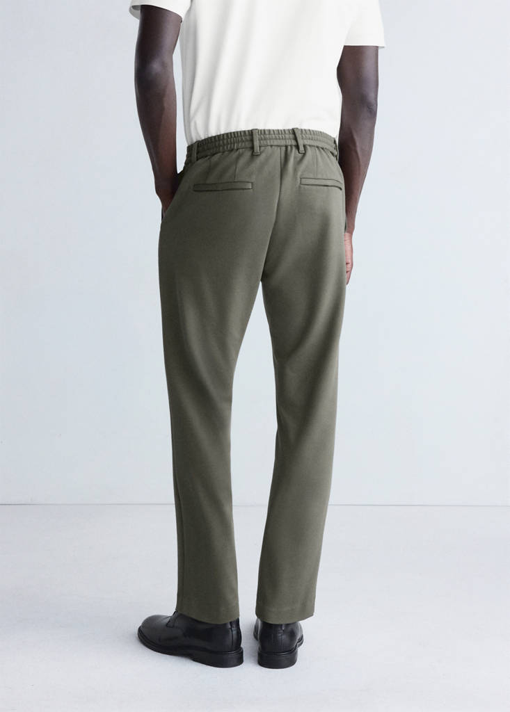 Slim-fit comfort Thermolite® trousers — Medium Brown
