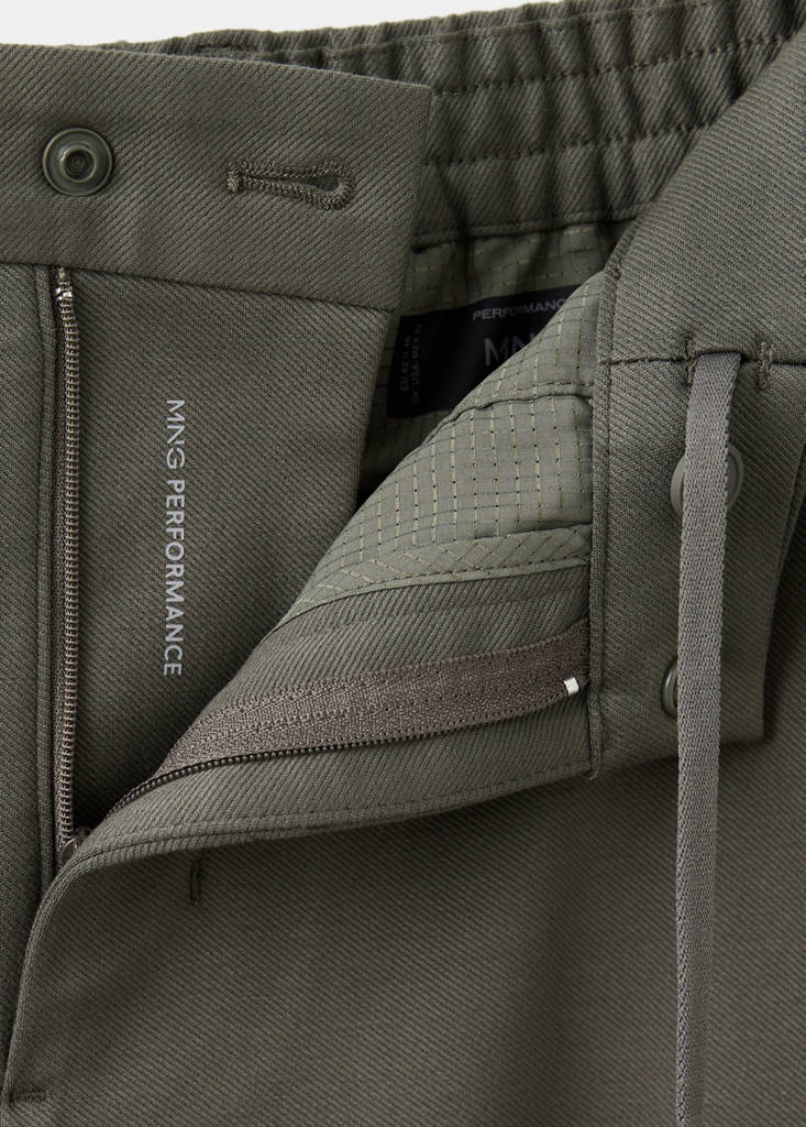 Slim-fit comfort Thermolite® trousers — Medium Brown
