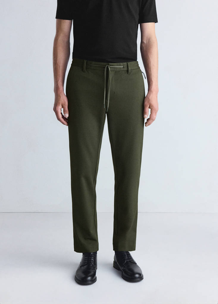 Slim-fit comfort Thermolite® trousers — Dark Green