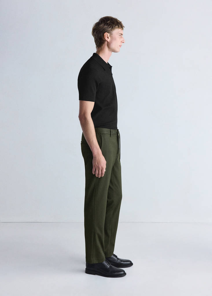 Slim-fit comfort Thermolite® trousers — Dark Green
