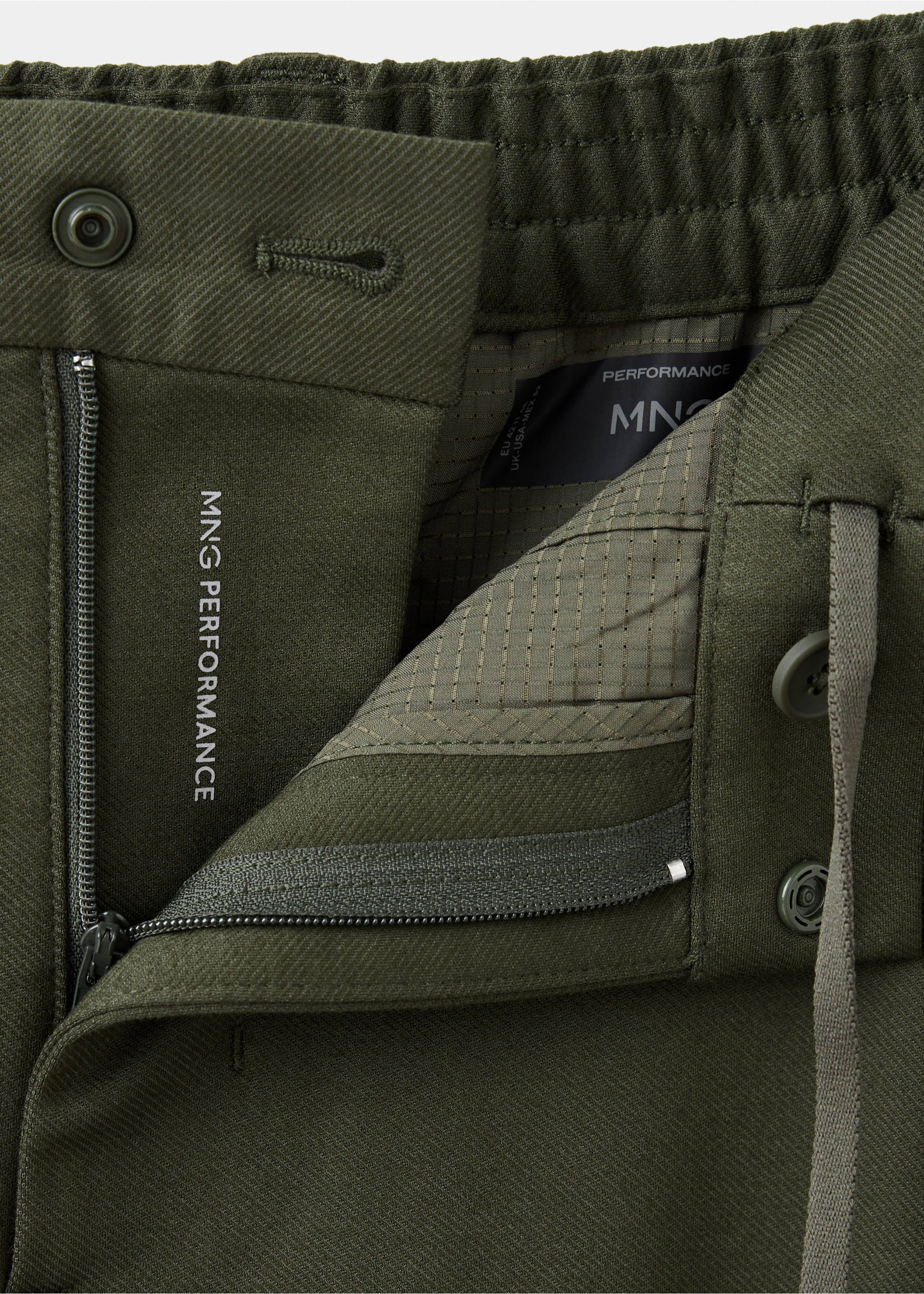 Pantalon polen - Détail de l'article 8, Vert foncé. Ref: 37025979-00.