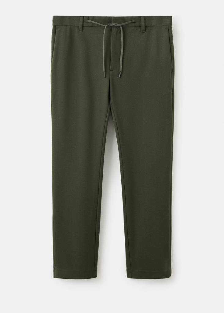 Slim-fit comfort Thermolite® trousers — Dark Green