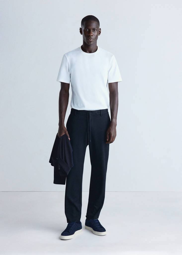Slim-fit comfort Thermolite® trousers — Navy