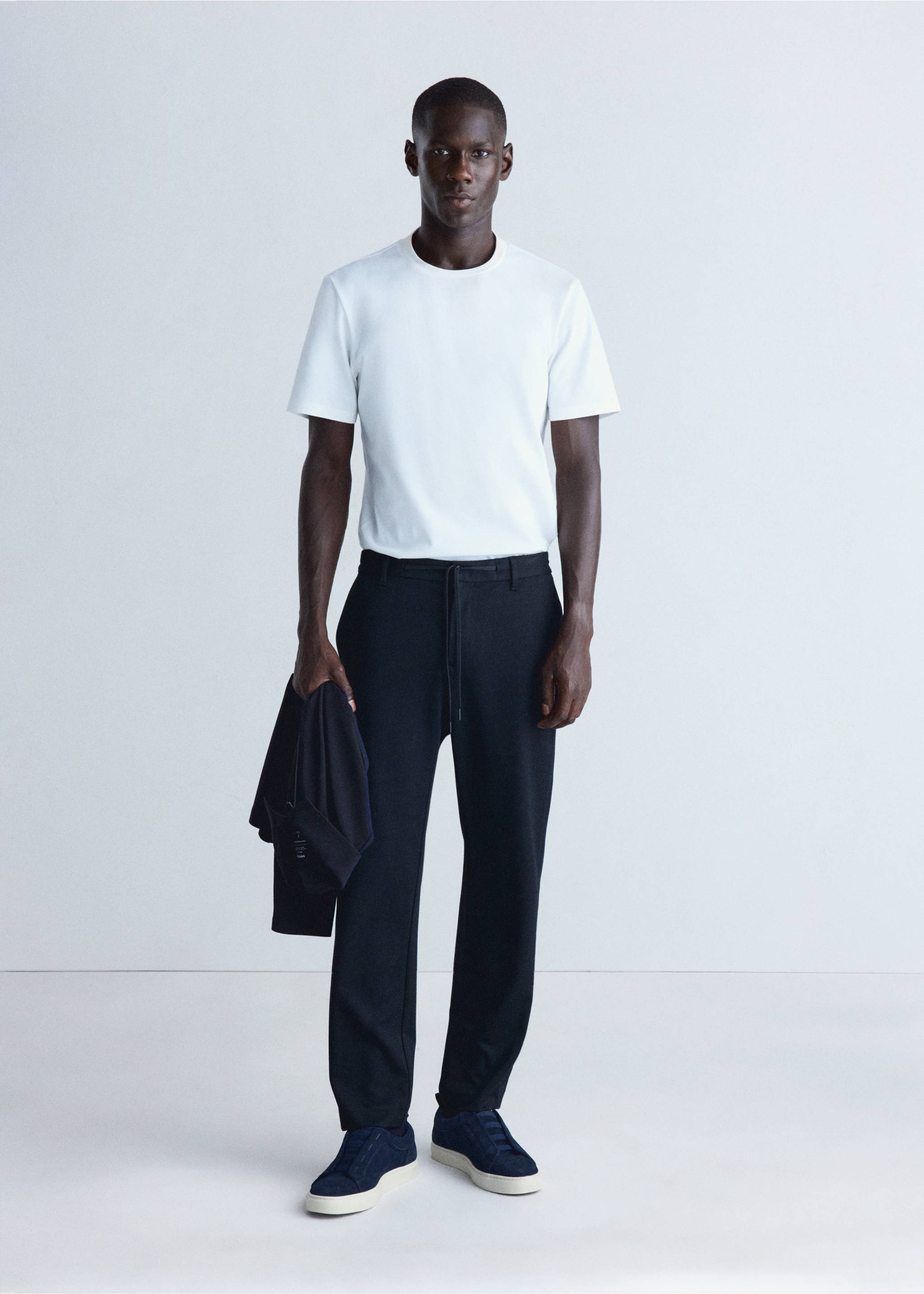 Pantalon polen - Plan général, Bleu marine. Ref: 37025979-00.
