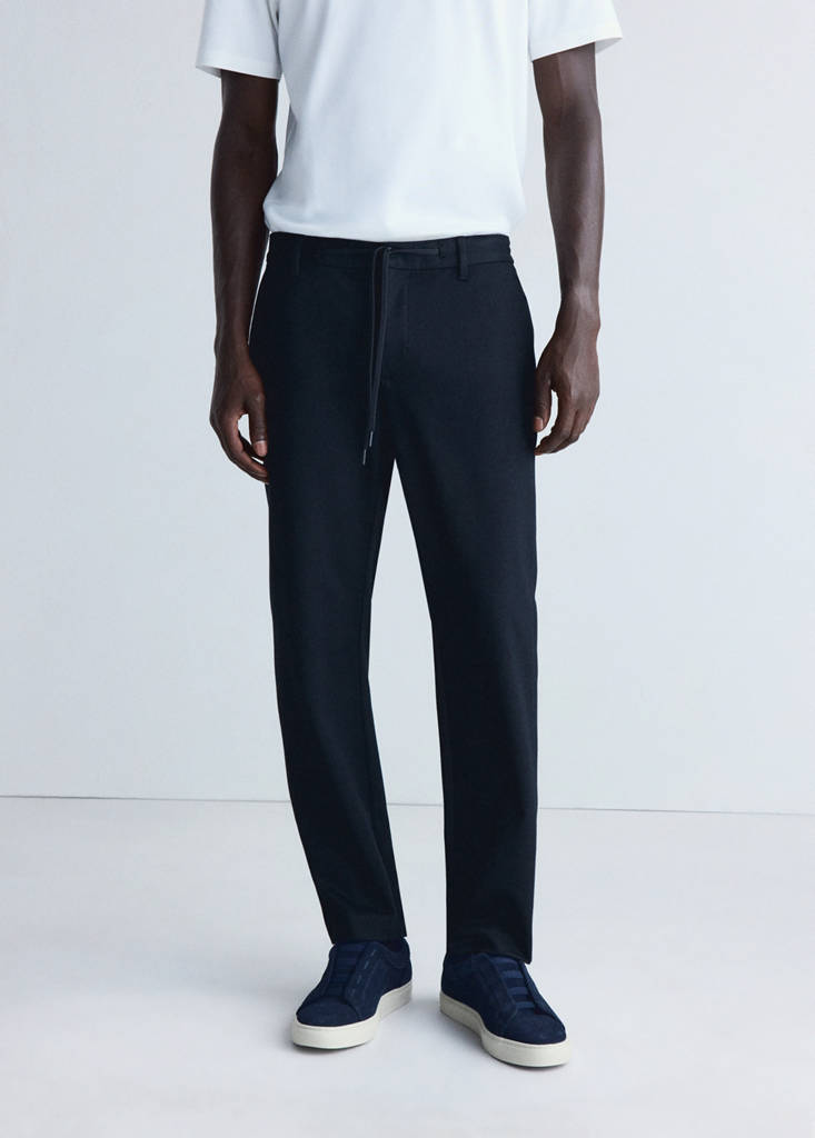 Slim-fit comfort Thermolite® trousers — Navy