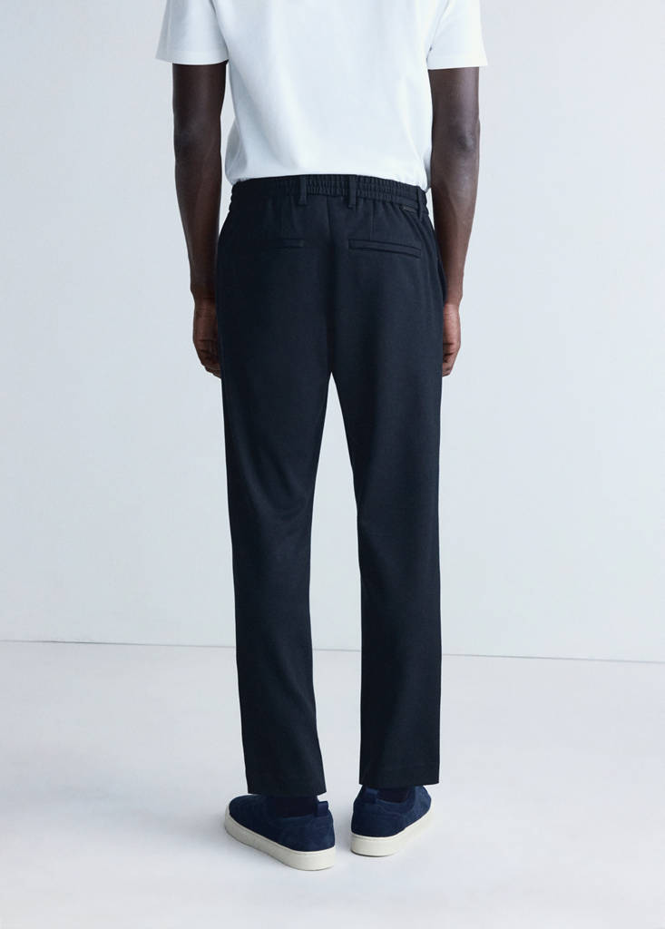 Slim-fit comfort Thermolite® trousers — Navy